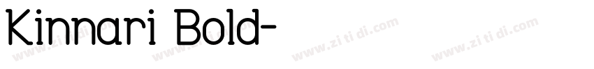 Kinnari Bold字体转换
